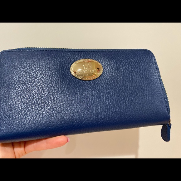 BRAND NEW - Never Used Roberto Cavalli Navy Wallet - Picture 5 of 7